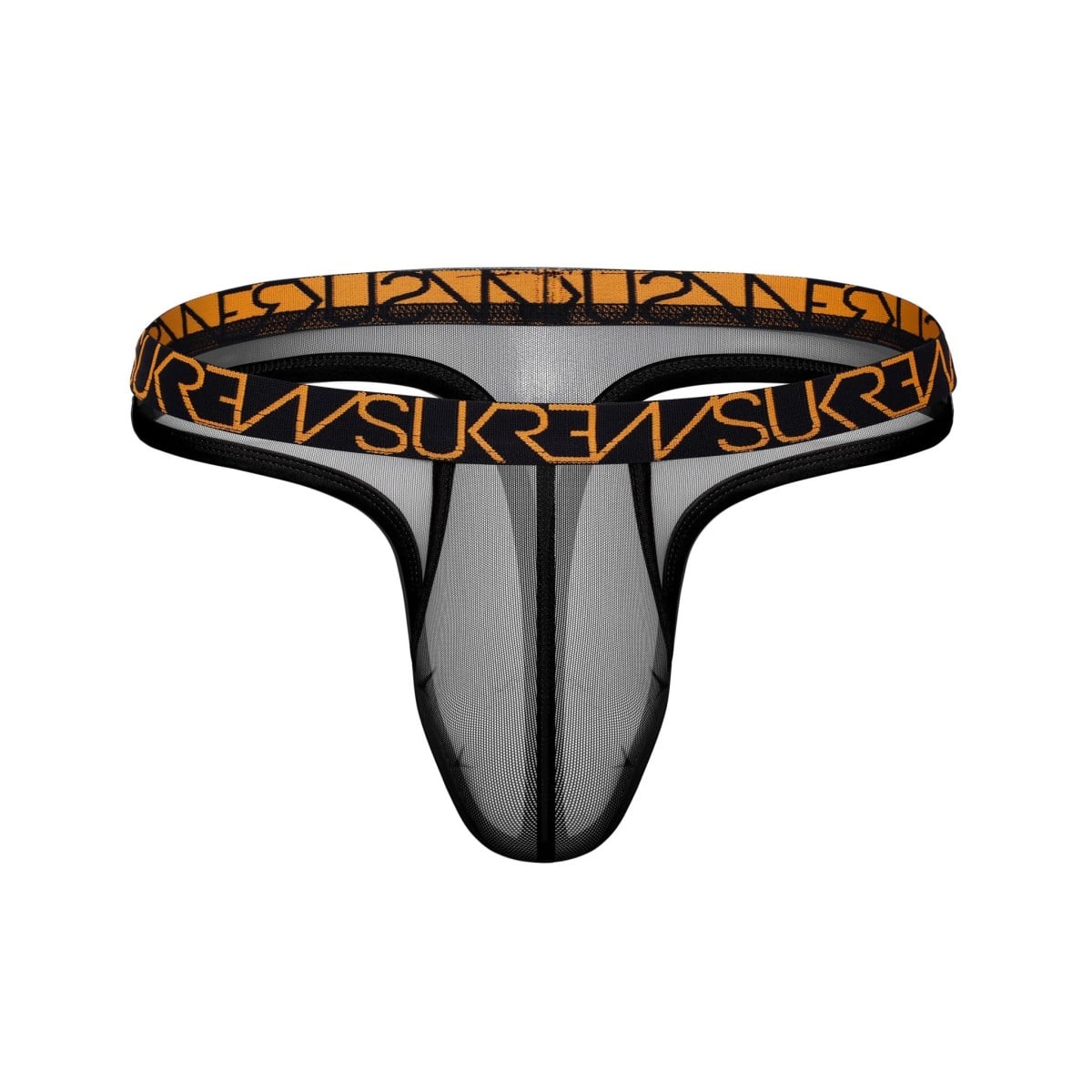 Sukrew Sheer Low-Rise Thong Shadow Black