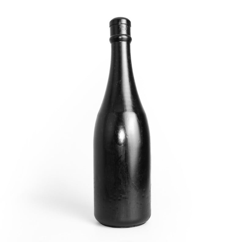 All Black AB90, černá vinylová láhev šampaňského 34,5 x 3,1–9,5 cm