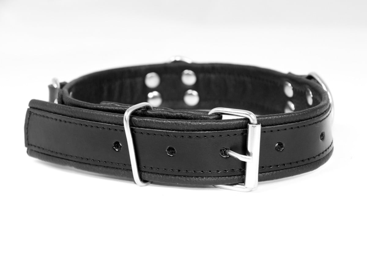 Kožený obojek Slave4master Basic Collar černý