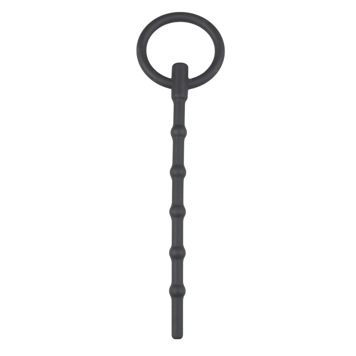 Dutý silikonový penis plug s kroužkem Sinner Gear 5–8 mm