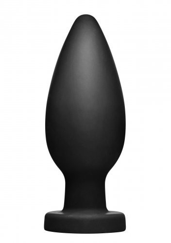 Tom of Finland XXL Silicone Anal Plug, černý silikonový anální kolík 17 x 6,3 cm