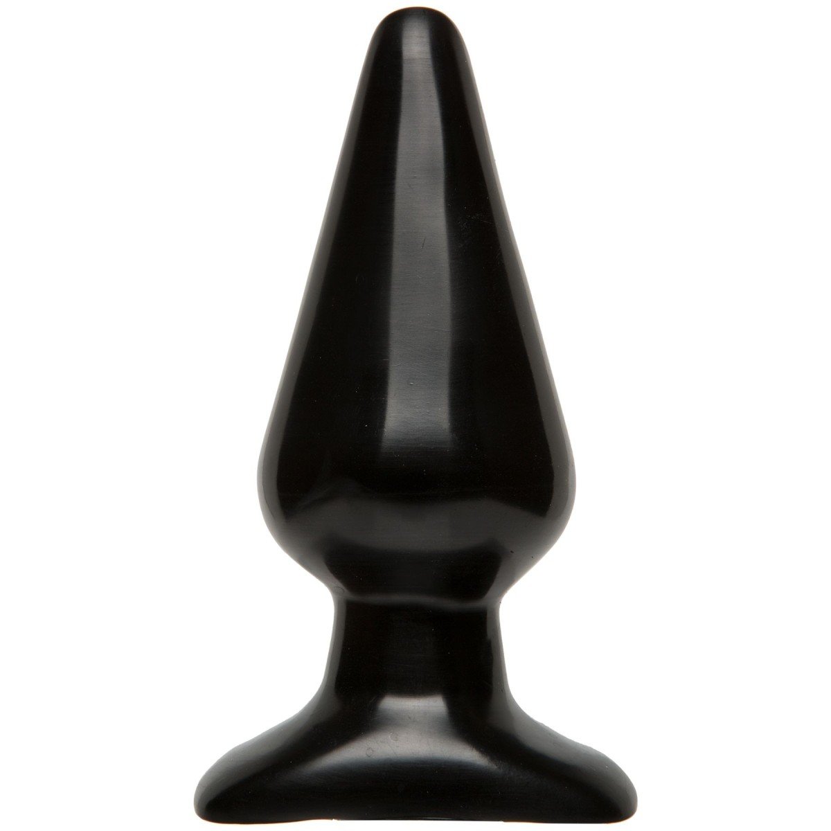 Doc Johnson Butt Plugs Smooth Classic Large Black, čierny análny kolík 14 x 6 cm