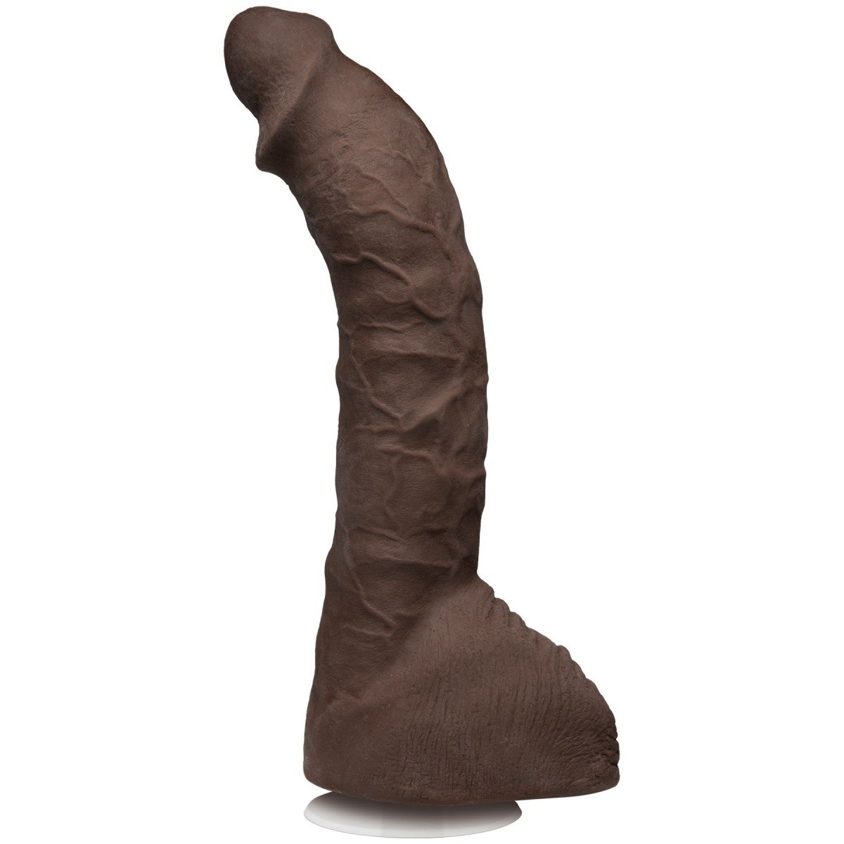 Doc Johnson Signature Cocks Prince Yahshua ULTRASKYN 10.5″ Cock, hnědé dildo s Vac-U-Lock přísavkou 26,5 x 4,7–5,3 cm