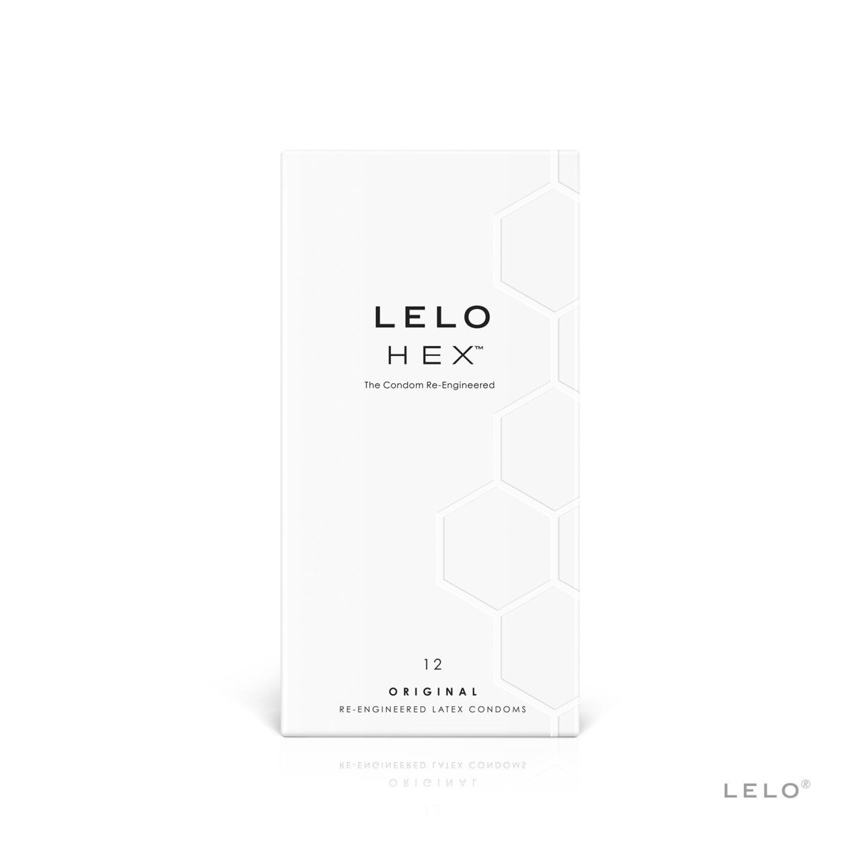 LELO HEX Original 12 ks, prémiové extra tenké latexové kondomy