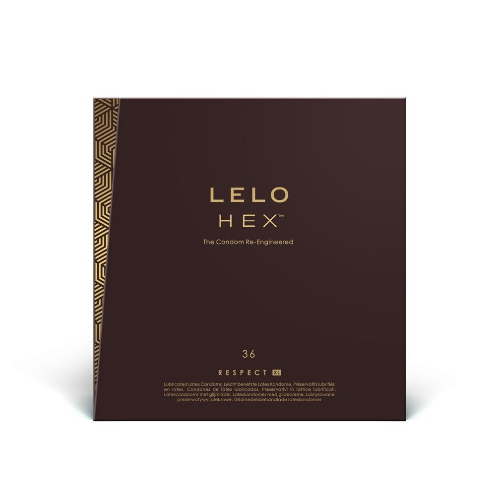LELO HEX Respect XL 36 ks, prémiové extra tenké latexové kondomy