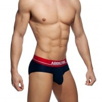 Slipy Addicted AD918 Cockring C-Through Brief tmavě modré