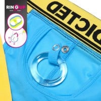 Addicted AD921 Cockring C-Through Jockstrap Neon Yellow