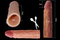 Lovetoy Add 2″ Pleasure X-Tender Penis Sleeve