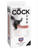 Připínací dildo King Cock Strap-On Harness with 8″ Cock