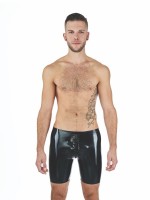 Gumové kraťasy Mister B Rubber Fucker Shorts čierno-červené