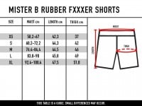 Mister B Rubber Fucker Shorts Black-Red