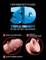 King Cock Plus 7″ Triple Density Realistic Dildo