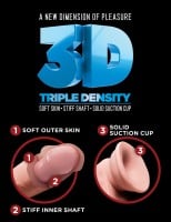 King Cock Plus 8″ Triple Density Realistic Dildo