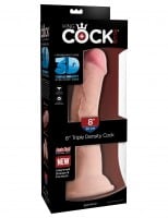 King Cock Plus 8″ Triple Density Realistic Dildo