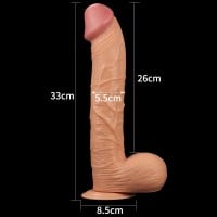 Realistické dildo so semenníkmi Lovetoy Legendary King-Sized 12″