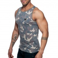 Pánské tílko Addicted AD801 Washed Camo Tank Top Camouflage