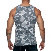 Addicted AD801 Washed Camo Tank Top Camouflage