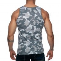 Pánské tílko Addicted AD801 Washed Camo Tank Top Camouflage