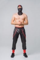 Maskulo AC071-10 Fetish Balaclava Red