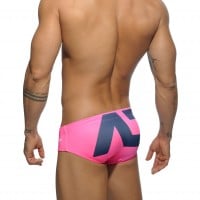 Addicted ADS045 Extra-Large Logo Brief Fuchsia