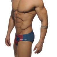 Plavky Addicted ADS045 Extra-Large Logo Brief tmavě modré