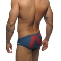 Addicted ADS045 Extra-Large Logo Brief Navy