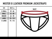 Jocksy Mister B Leather Premium Jockstrap čierno-biele