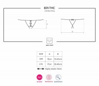 Čipkové tangá s otvorom Obsessive 831-THC-1