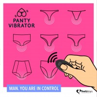 Vibrátor do kalhotek FeelzToys Panty Vibe fialový