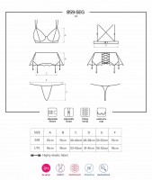 Set erotického prádla Obsessive 859-SEG-1