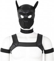 Psia maska Neoprene Puppy Hood čierna