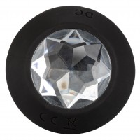 Vibračný análny šperk CalExotics Power Gem Crystal Probe čierny