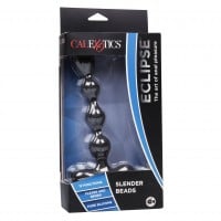Vibračné análne guličky CalExotics Eclipse Slender Beads čierne