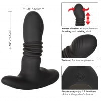 Vibračný stimulátor prostaty CalExotics Eclipse Thrusting Rotator Probe čierny