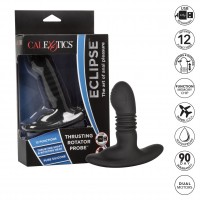 Vibrační stimulátor prostaty CalExotics Eclipse Thrusting Rotator Probe černý