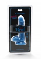 ToyJoy Get Real Happy Dicks 6 Inch Dildo with Balls Blue