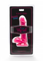 ToyJoy Get Real Happy Dicks 6 Inch Dildo with Balls Pink