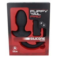 Vibračný análny kolík s chvostom Titus Puppy Tail Pro S