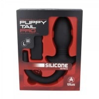 Titus Vibrating Silicone Puppy Tail Pro L