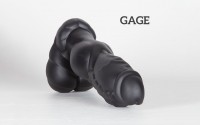 Weredog Gage Dragon Dildo Jet/Evergreen Marbled Extra Large