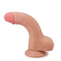 Realistické dildo so semenníkmi Lovetoy Skinlike Soft Cock 7.5″