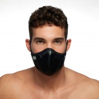 Addicted AC108 Shiny Face Mask Black