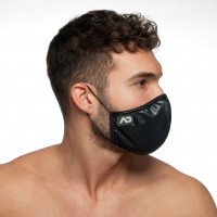 Addicted AC108 Shiny Face Mask Black