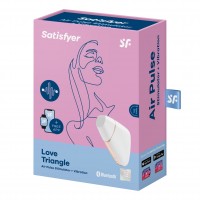 Stimulátor klitorisu Satisfyer Love Triangle bílý