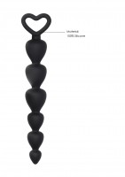 Shots Toys Silicone Anal Beads Black