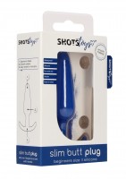 Shots Toys Slim Butt Plug Blue