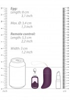 Shots Toys Wireless Vibrating G-Spot Egg Big Purple