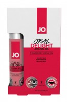 Orální stimulační gel System JO Oral Delight jahodový 30 ml