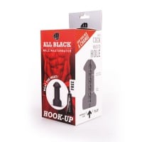 All Black Hook-Up Male Masturbator