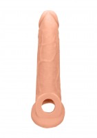 Návlek na penis RealRock Penis Extender 9″ tělový